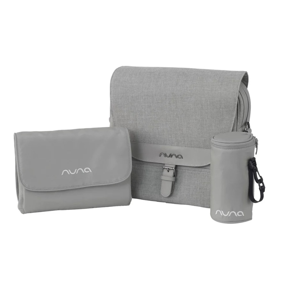 NEW IN BOX Nuna Diaper Bag in Frost (Grey)
